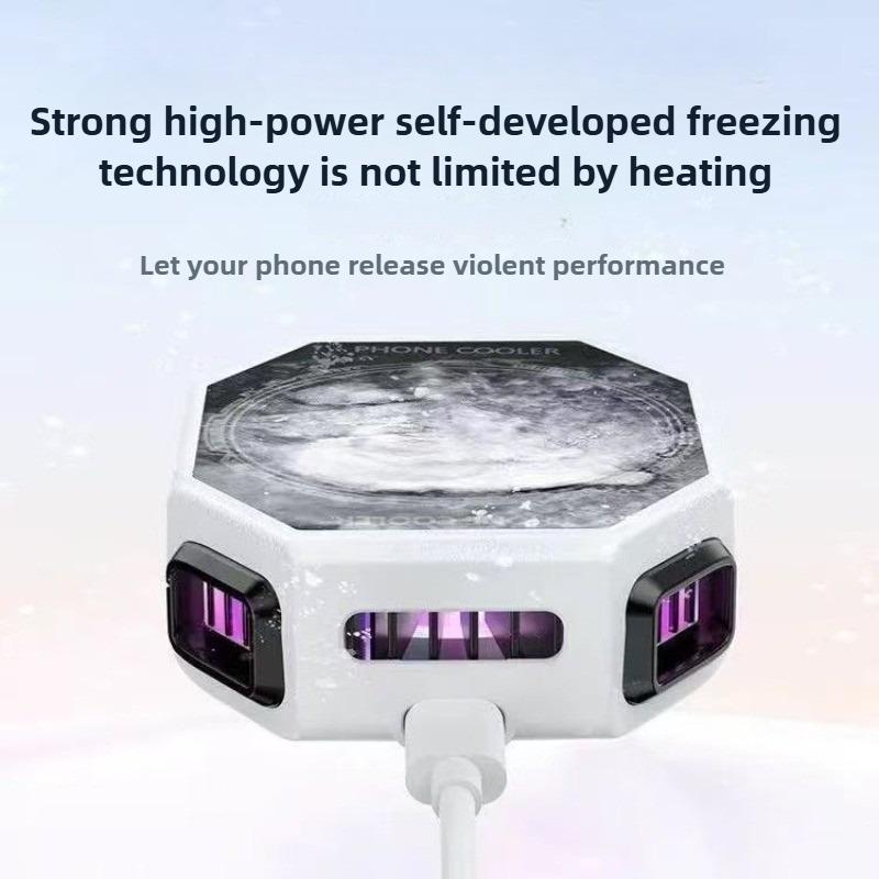 X111 Pro Mobile Phone Magnetic Semiconductor Coolng Radiator 7 Speed Control Built-in 1800mah Battery Universal PUBG Game Cooler