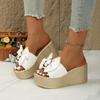 Woman Platform Slippers 2025 New Summer Wedge Shoes Woman Fashion Outdoor Slippers Trend Lightweight Sandals Beach Slides Women