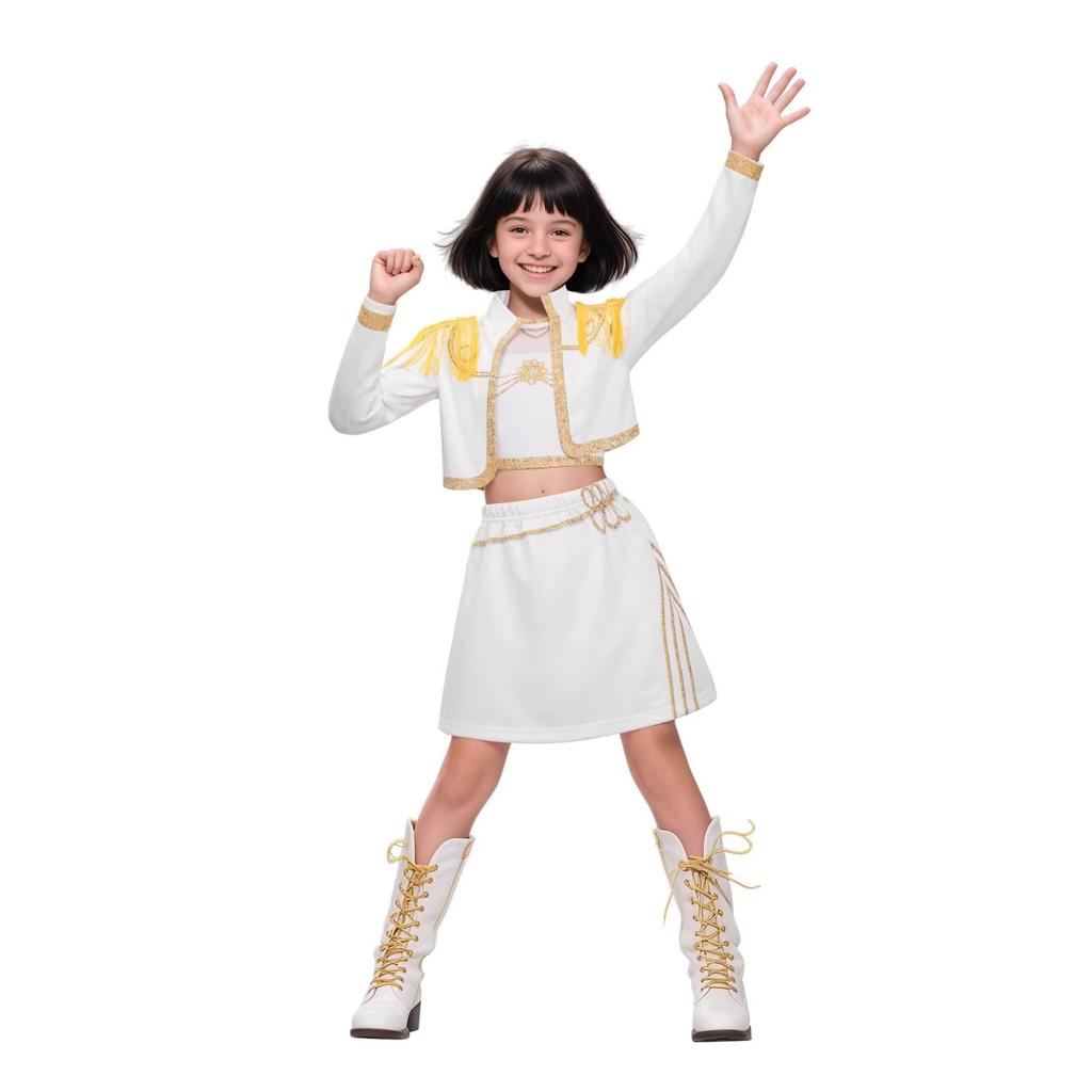 Anime Kpop Dämonenjäger Cosplay Kostüm Rumi Zoey Mira Cosplay Mädchen Stil Bühnenauftritt Kleidung Halloween