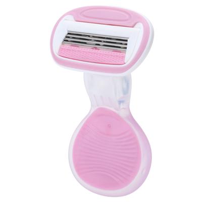 Women Manual Body Hair Shaver Trimmer Portable Face Leg Hair Removal Tool Epilator Pink