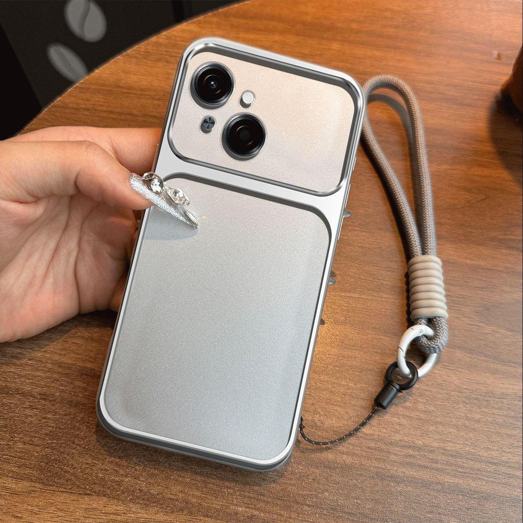 Luxury Big Window Phone Case with Lanyard for TECNO SPARK GO 1S,40C Premium Textured Casing