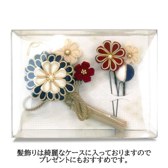 [Wakura] Hair Accessories 3-Piece Set - Adult Ceremony, Furisode - wk-227 (White)
