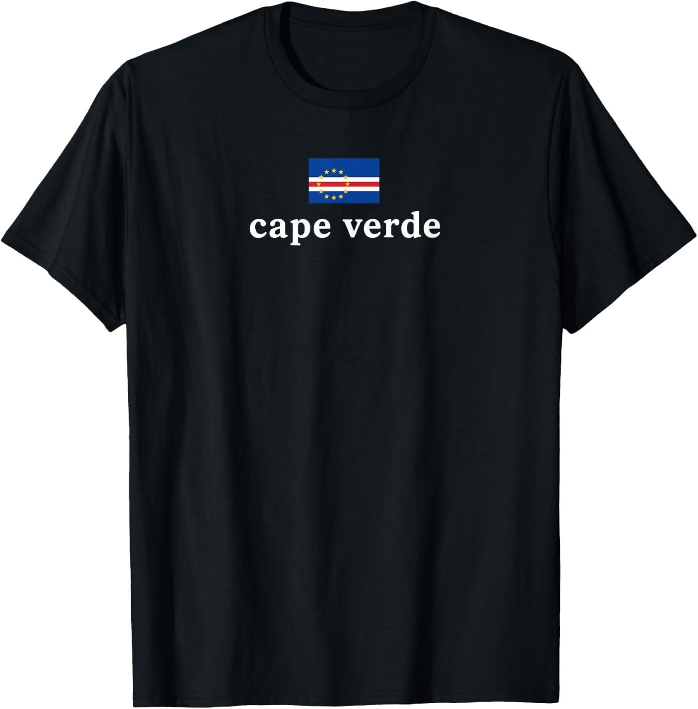 Cape Verde Flag Capo Verde Soccer Fan Cape Verdean Flag T-Shirt M