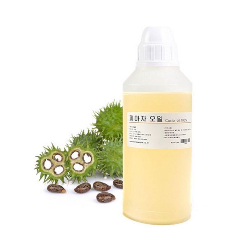 Herb-in Refined Castor Oil 100% Castor Oil, Free Empty Container with Purchase of 1L, 1 Pcs, 500ml, Oil