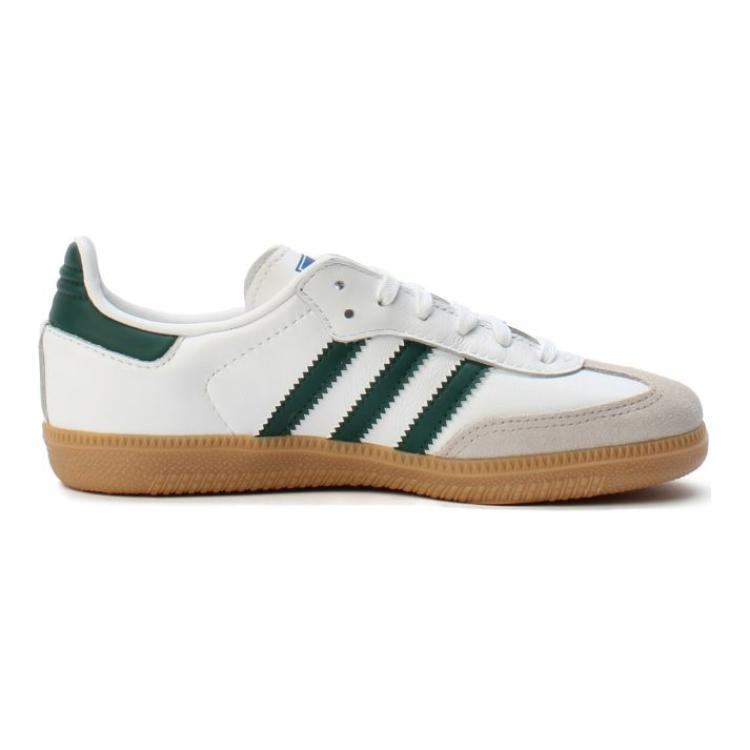 Adidas Samba OG J White Collegiate Green Gum Kids Sneakers Cloud-White IE1334