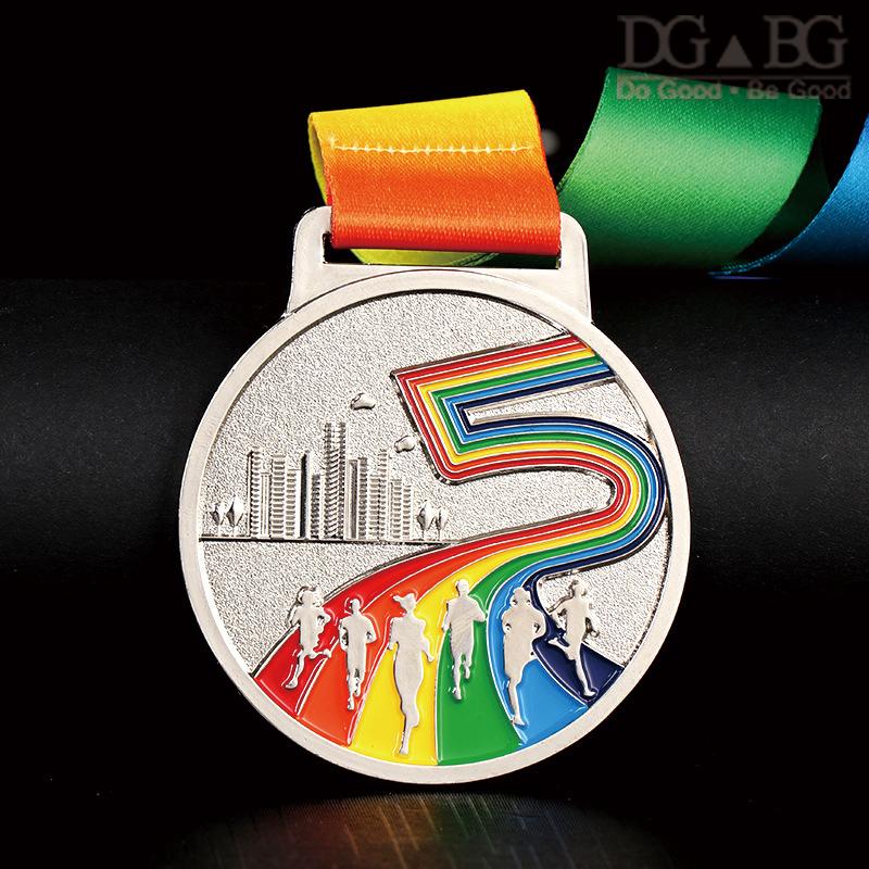 Running Runner Gold Medals Trophy Award With Neck Ribbons Express Medal Various Souvenir School Sports Prize Gift Custom Made