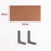 Paint-Free Floating Wall Shelf: Wooden Wall-Mounted Bookshelf and Storage Plank