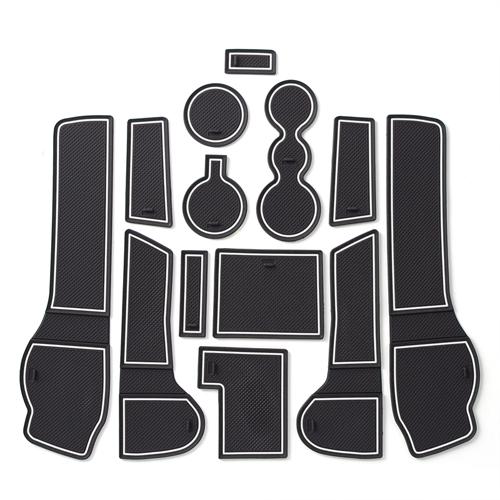 Tapis de fente de porte antidérapant de voiture, pour VW Passat B8 2015 ~ 2019 Volkswagen variante Alltrack GTE GT Estate, accessoires de tasse, autocollant de voiture