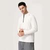 Lulu Style Men's Half-Zip Long Sleeve Quick-Dry Shirt: Breathable, Sweat-Wicking for Autumn & Winter Fitness, Cycling, Fishing, and Running.