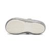 Crocs Isabella Outdoor Toe Flat Heel Shiny Hole Sneaker Sandals Silver Kids