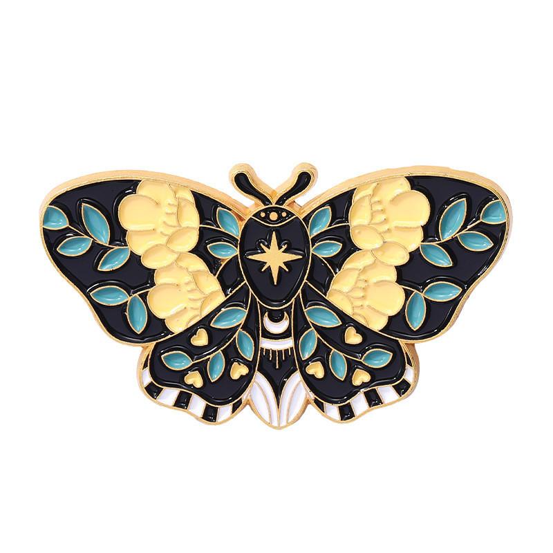 Exquisite Butterfly Brooch With Elegant Rose Flower And Insect Design For Fashionable Accessories