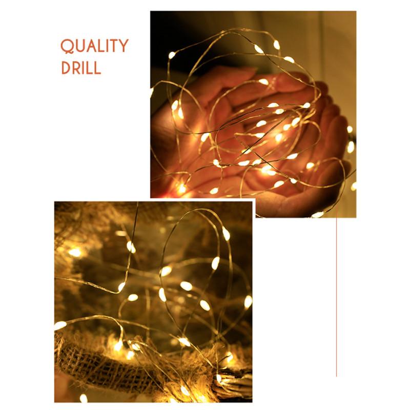 Led Copper Cake Wire Light String Christmas Decorative Atmosphere Lamp Gifts