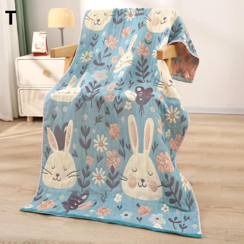 Large Gauze Towel, Thick And High-Quality Fabric (80*160Cm), 4-Layer Woven Towel, Good Water Absorption Excellent Breathability