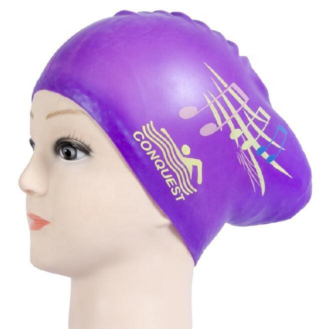 Long Hair  Silicone Swim Caps for Women Competition Swimming Hat Waterproof Swimming Cap