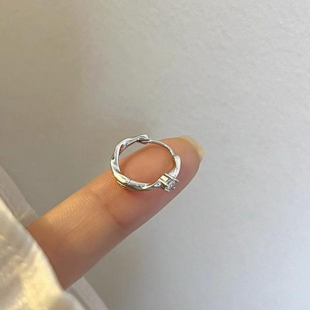 Women's Daily Accessory Ring Ocean Wave Boucle Earrings