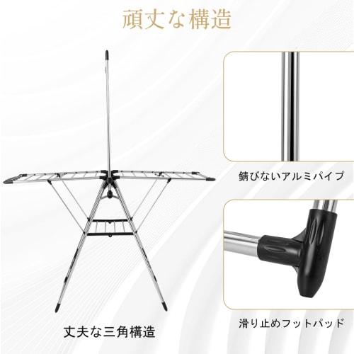 Giantex Folding Clothes Drying Rack, No Assembly Required, 157.5cm Wide, with Rod, Laundry Dryer, Indoor Clothes Drying Rack, Towel Hanger, Clothes Dr