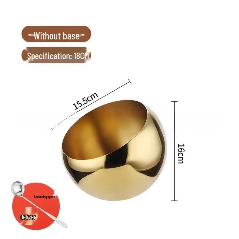 Stainless Steel Spherical Buffet Condiment Bowl