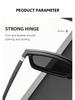 Men's & Women's Magnetic Polarized Clip-On Sunglasses - Retro Square Frame, Spring Legs, 5 Interchangeable Lenses Set (Model 2249)