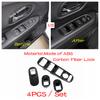 Car Door Loudspeaker / Window Rise Lift Down Control Decor Cover Trim Carbon Fiber Accessories For Honda Vezel HR-V 2014 -