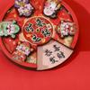 Woodwork Wealth God Fridge Magnets Chinese 2025  New Year Fridge Magnets  Refrigerator