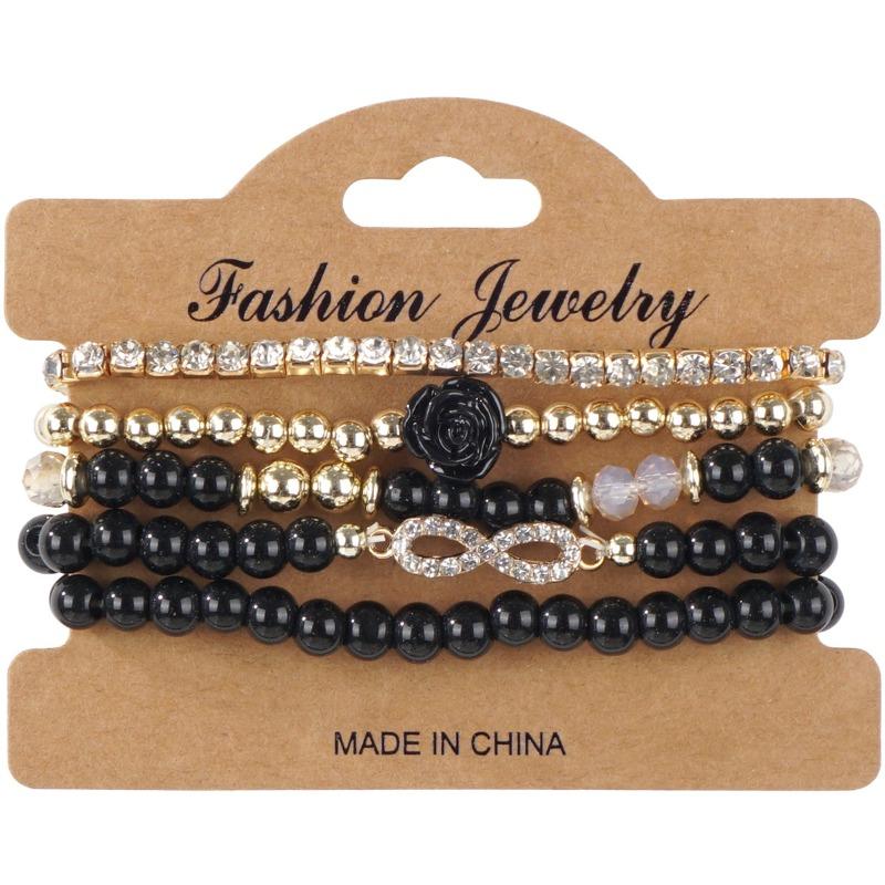 Bohemian bracelet creative tassel multi-layer beaded bracelet