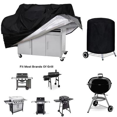 Funda para barbacoa para exteriores, resistente al agua y al polvo, funda para parrilla Weber resistente a la lluvia, funda para barbacoa para exteriores, funda para parrilla redonda negra