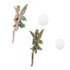 Figurine de Fée Assise Ornement de Bureau Pot de Fleurs Créatif Décoration Sculpture pour Patio Balcon Porche Bureau Salon