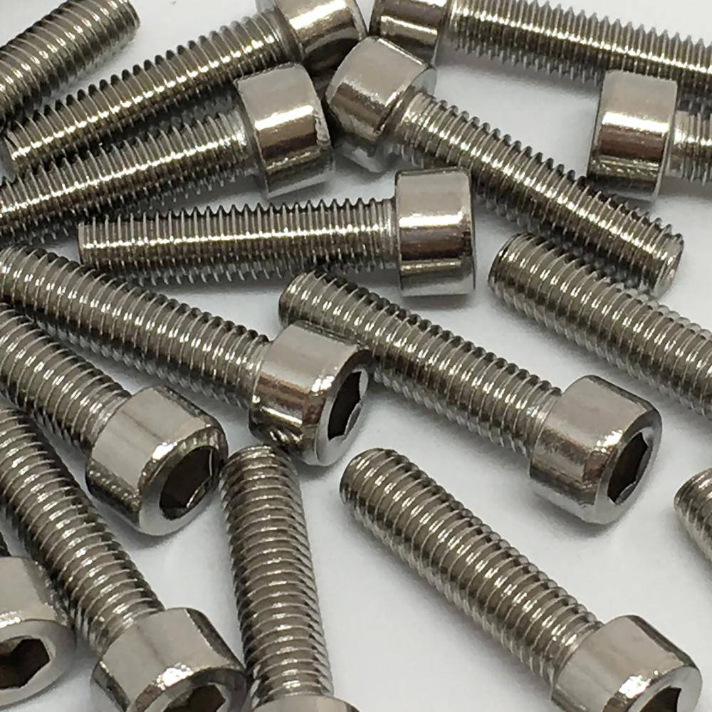 10pcs Bike Bicycles Water Bottle Cage Bolts M5*20mm Stainless Steel Threaded Screws for Stem/Bottle Holder Bracket Rack Cycling 6