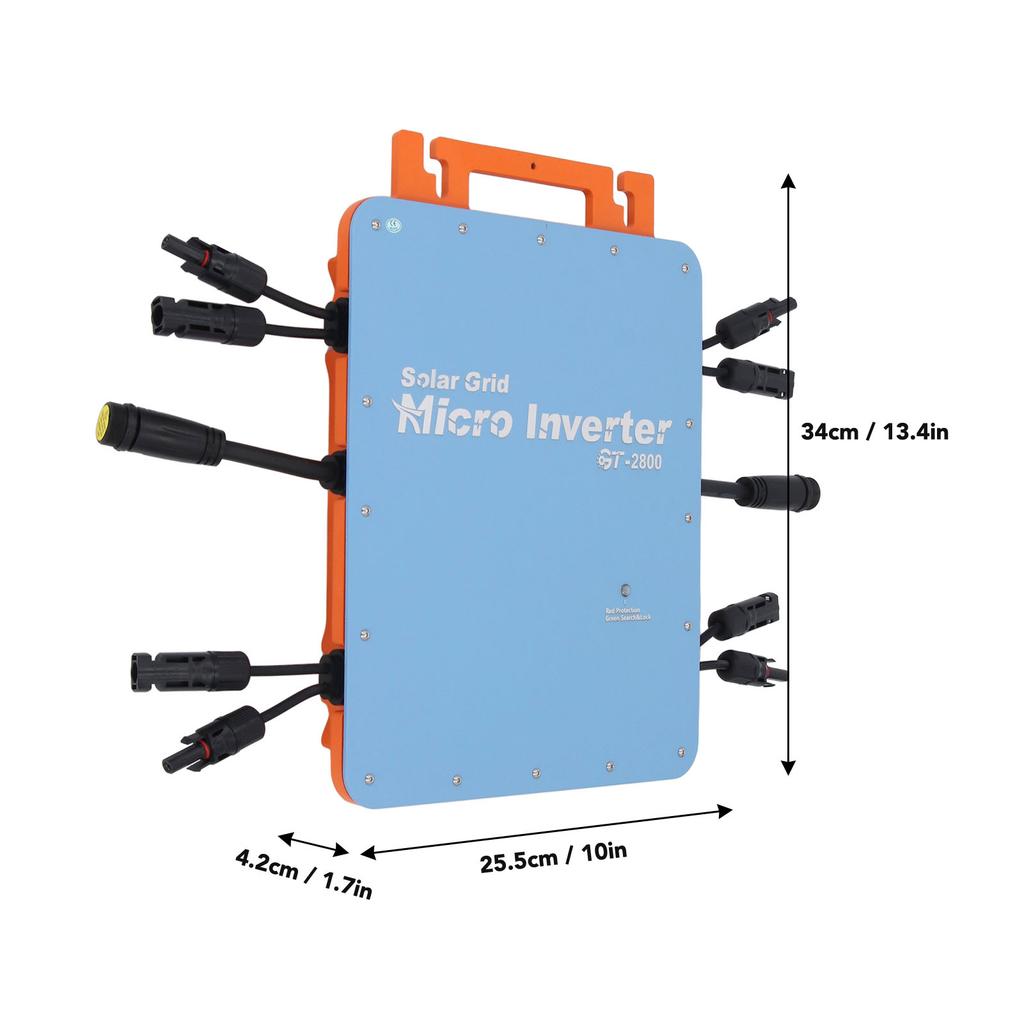 GT-2800W Solar Grid Tie Micro Inverter Panel Tie WIFI Control Single Phase with Color Shell 2800W