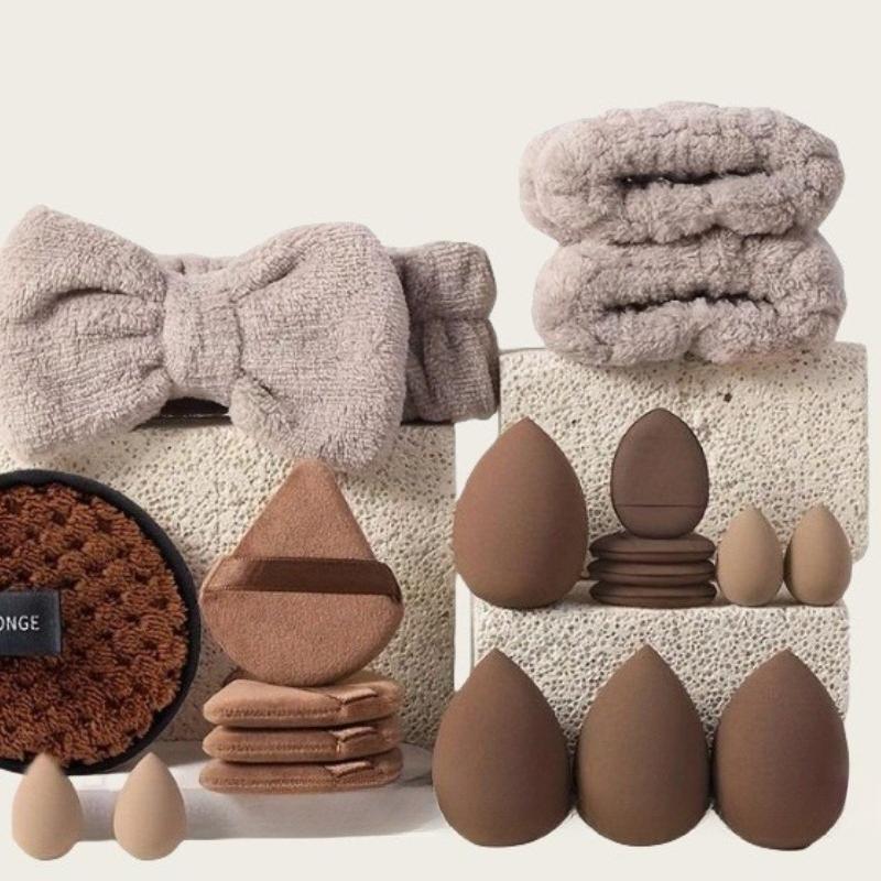 40 Piece Makeup Brush Makeup Egg Powder Puff Set Powder Brush Powder Blusher Brush Eye Shadow Brush