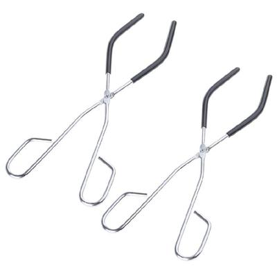 2Pieces  Laboratory Metal Beaker Clip Pliers Laboratory Cup Clamps Pliers For Labs Experiment and Teaching Demonstration