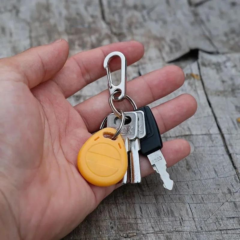 5/10 buc. Mini carabinier breloc cu inel în D Breloc cu arc Clipuri din aliaj de aluminiu Cataramă de supraviețuire pentru camping în aer liber