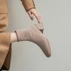 Suede Women Ankle Boots Fashion Square Toe Short Booties Ladies Elegant Low Heel Shoes Spring Autumn Comfort Women's Footwear