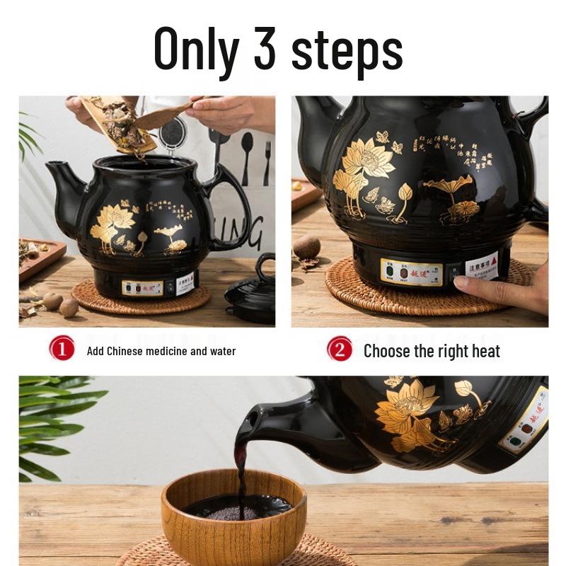 Vollautomatischer elektrischer Dekoktionstopf - Keramik-Kasserolle für traditionelle chinesische Medizin