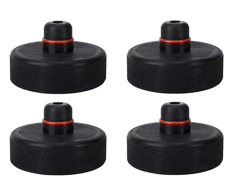 Tesla modelY Car Lift Jack Stand Almofadas de borracha pretas Borracha Slotted Floor Jack Pad Quadro Adaptador de trilho Universal