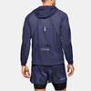 Under Armour Qualifier Casual Running Sports Hooded Jacket Men Outerwear Blue 1350174-497