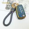 Tpu Car Folding Key Case Cover Shell For Nissan X-Trail Qashqai J11 Juke Murano Micra Tiida Maxima Altima Kicks Protector Holder