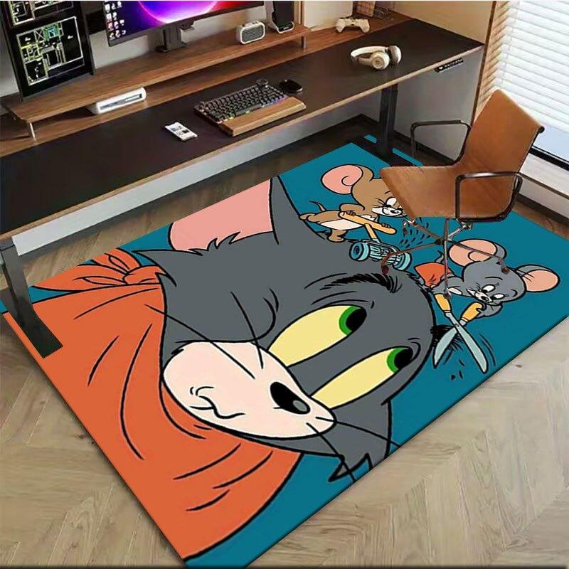 

Tom & Jerry Cartoon Poster PrintOffice Mat Home Decor Gift For Halloween & Christmas LD10 160cm by 200cm