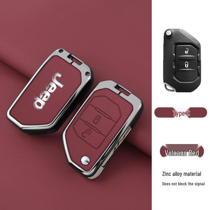 Premium Zinc Alloy Leather Accessory for Jeep Gladiator Wrangler 4XE - Unisex Design