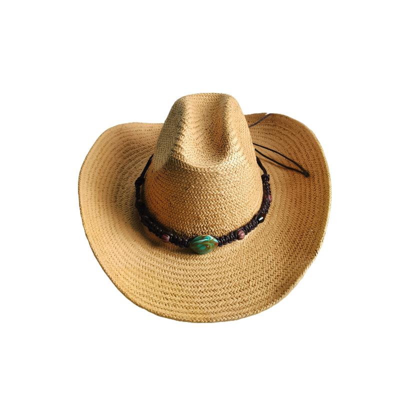 Westerse Cowboy Strooien Hoed dames Mode Grote rand cowboyhoed basin buiten reizen zonbescherming strooien hoed sombrero vaquero