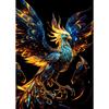 Retro Fantasy Golden Style Legends Phoenix Bird Animal Art Poster Canvas Painting Wall Prints Picture for Living Room Home Decor
