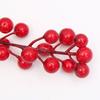 Christmas Crafts Small Red Fruit Cuttings Foam Berries 14 Heads Small Red Fruit Christmas Decorations