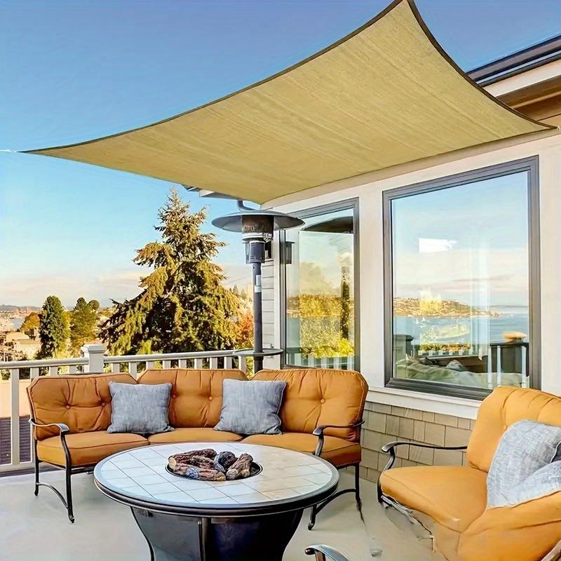 Sun Shade Cloth for Garden Sunblock Mesh Net Canopy Cover Unti-UV Awning Anti Heat with Grommets Backyard Supplies