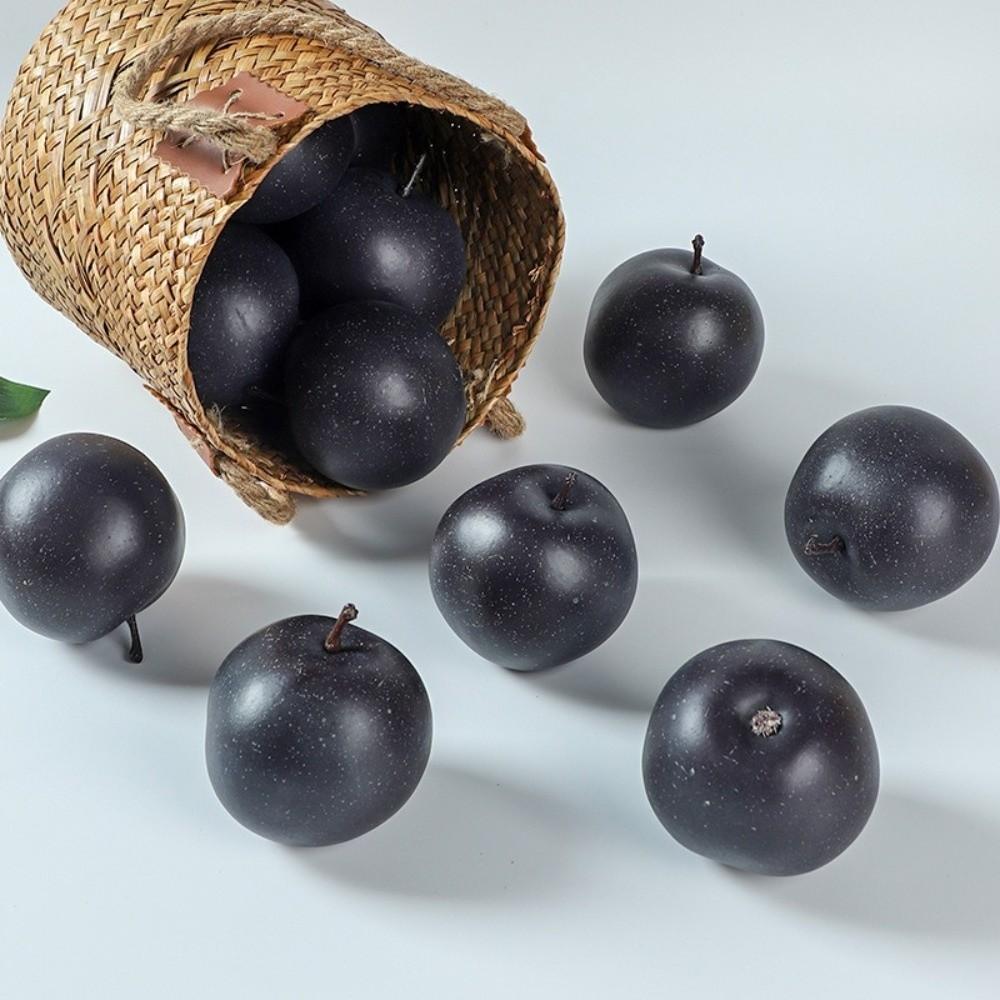 Realistic Simulation Black Pear Handicrafts Fake Fruit Models  Garden Decoration