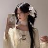 Fashion Simulated Lily Flower Hair Clips Bohemia Style Beach Vacation Girls Barrettes Hairpin Lovely Hair Accessories