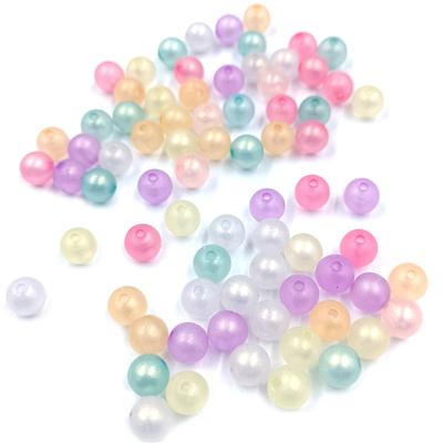 For Bracelet Earring Making Exquisite Peandants DIY Jewelry Accessories Pearlescent Color 30pcs Round Beads Frosted Fashion Accessories