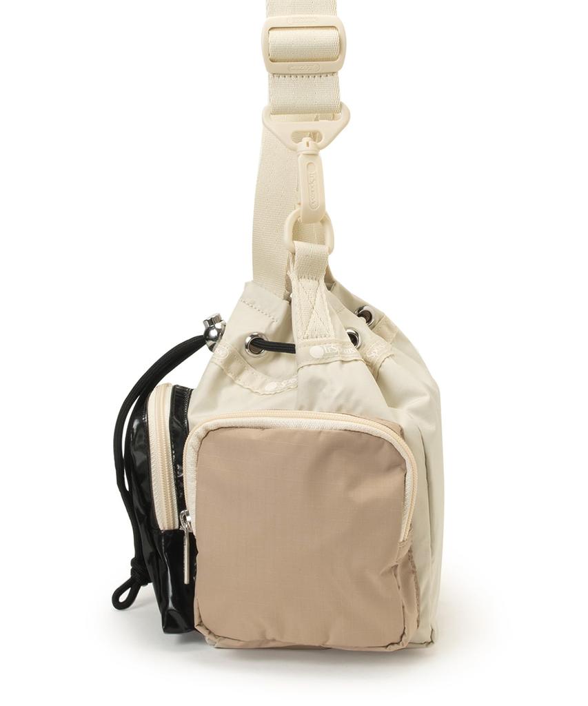 CONV DRAWSTRING CRSSBDY/1511/Beige/Black Shine/Meringue