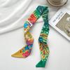 Long silk scarf, high-end new versatile hair tie streamer, atmosphere ribbon, spring and summer decorative scarf, tied bag streamer