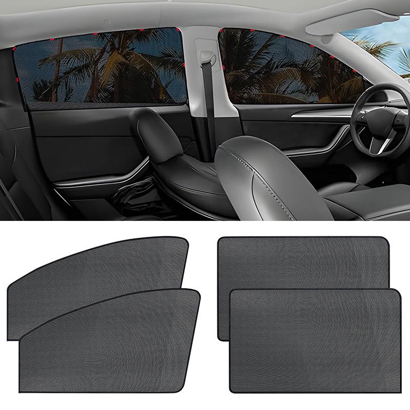 

Magnetic Car Sunshade: 7 Strong Magnets, UV Protection & Heat Insulation Front Row (1 piece, 7 magnets)