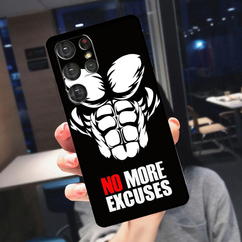 Bodybuilding Gym Fitness Case For Samsung Galaxy S23 S22 S21 Ultra S20 FE Note 10 20 S8 S9 S10 Plus Phone Cover